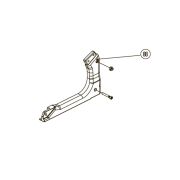 Запчасть №88 для Hybest GSR40A. Левая часть крепления рукоятки