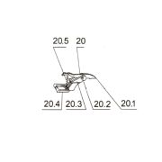 Запчасть №20.4 для PAG311BWT. Фиксатор спускового механизма