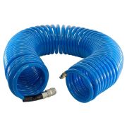 Шланг полиуретановый спиральный с фитингами рапид, 8х12 мм, 15м